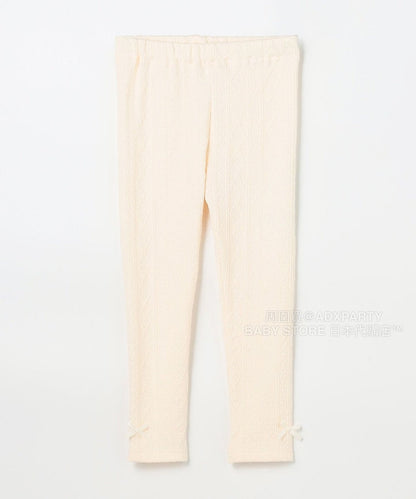 日本童裝 aF#a325 提花緊身褲 90-150cm 女童款 秋季 PANTS