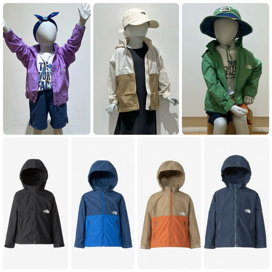 TNF Waterproof Series Kids' Windbreaker (100-120cm) for Boys and Girls Summer Outerwear 