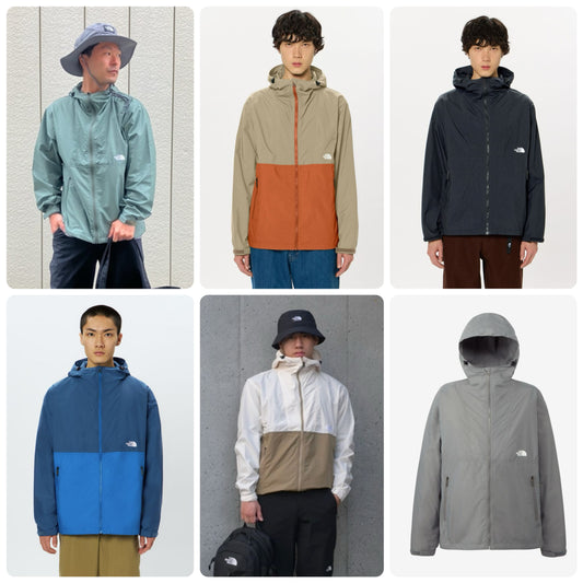 Japanese TNF waterproof series children's windbreaker S-XXL adult size summer OUTERWEAR 