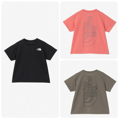 Japanese children's clothing TNF quick-dry series large logo tops 100-120cm boys'/girls' summer TOPS 