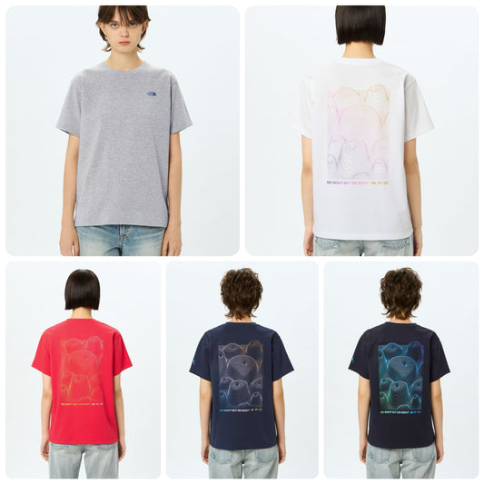 Japanese children's clothing TNF sweat-absorbing quick-drying static care parent-child wear printed tops S-XL adult summer TOPS 