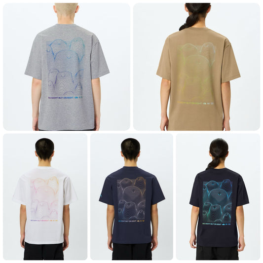Japanese children's clothing TNF sweat-absorbing quick-drying static care parent-child wear printed tops S-XL adult summer TOPS 