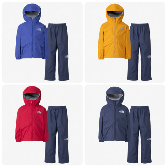 Japanese TNF waterproof series children's clothing two-piece jacket and pants set 110-120cm boys'/girls' summer outerwear pants 