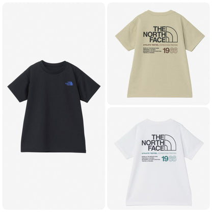 Japanese children's clothing TNF anti-UV sweat-absorbing quick-drying static care parent-child wear logo print top 130-160cm boys/girls summer TOPS 