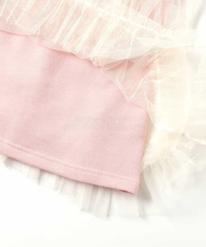 日本童裝 BREEZE 印花薄紗連身裙 80-140cm 女童款 冬季 DRESSES