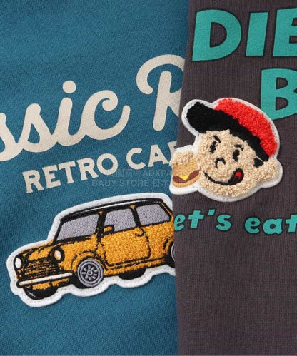 日本童裝 BREEZE 抓毛貼布衛衣 80-140cm 男童款/女童款 冬季 TOPS