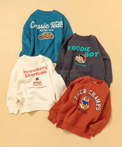 日本童裝 BREEZE 抓毛貼布衛衣 80-140cm 男童款/女童款 冬季 TOPS