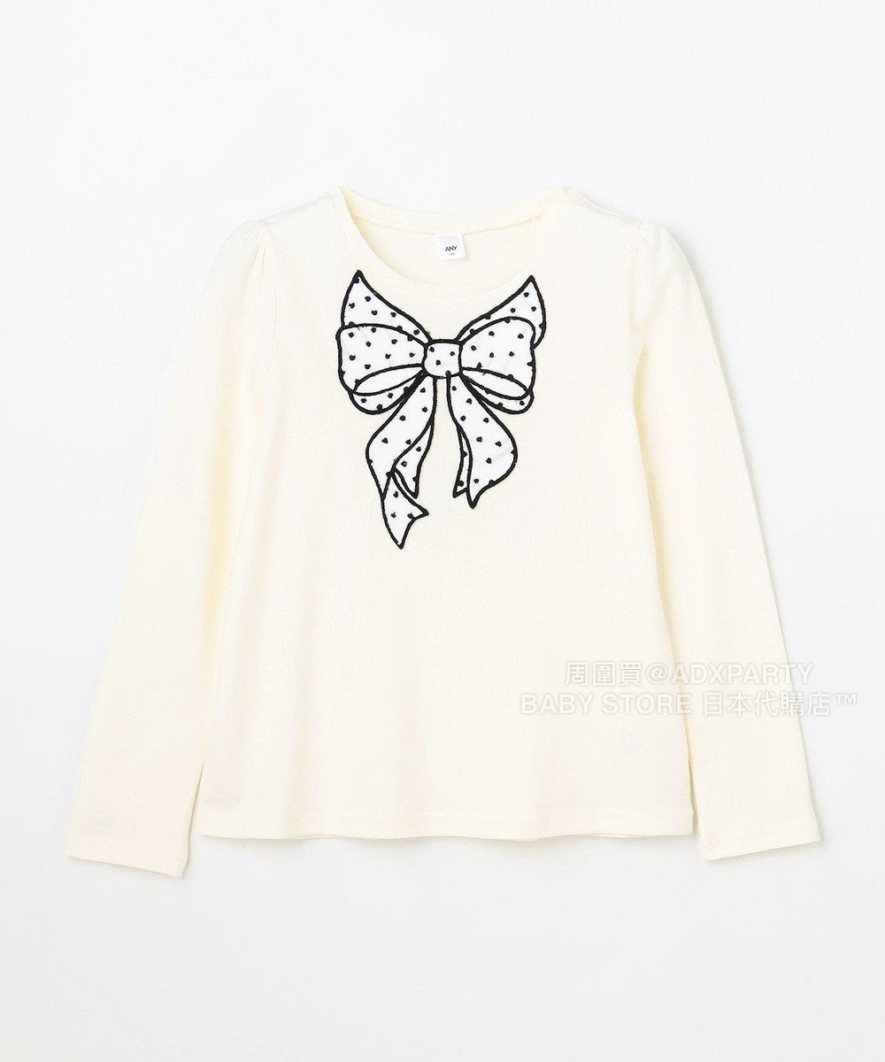 日本童裝 aF#a325 圓點蝴蝶結上衣 110-160cm 女童款 秋季 TOPS