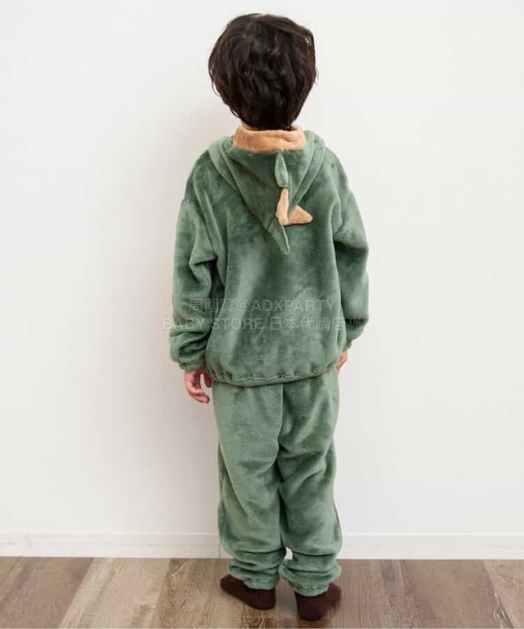 日本童裝 BREEZE 動物毛絨睡衣 80-130cm 男童款 冬季 TOPS PANTS 睡衣系列