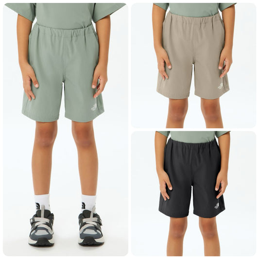 Japanese children's clothing TNF waterproof series high-stretch static care sports shorts 130-160cm boys'/girls' summer PANTS 