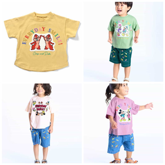 日本童裝 F.O.KIDS x Disney 印花上衣 80-120cm 男童款/女童款 夏季 TOPS