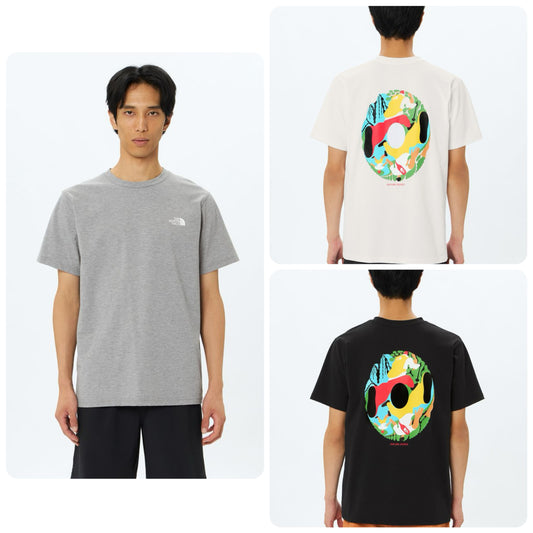 Japanese children's clothing TNF anti-UV sweat-absorbing quick-drying antibacterial deodorant static care parent-child wear printed tops S-XL adult summer TOPS 