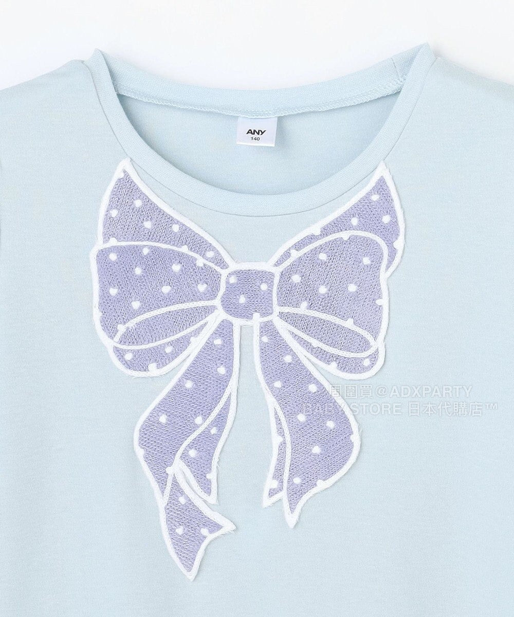 日本童裝 aF#a325 圓點蝴蝶結上衣 110-160cm 女童款 秋季 TOPS