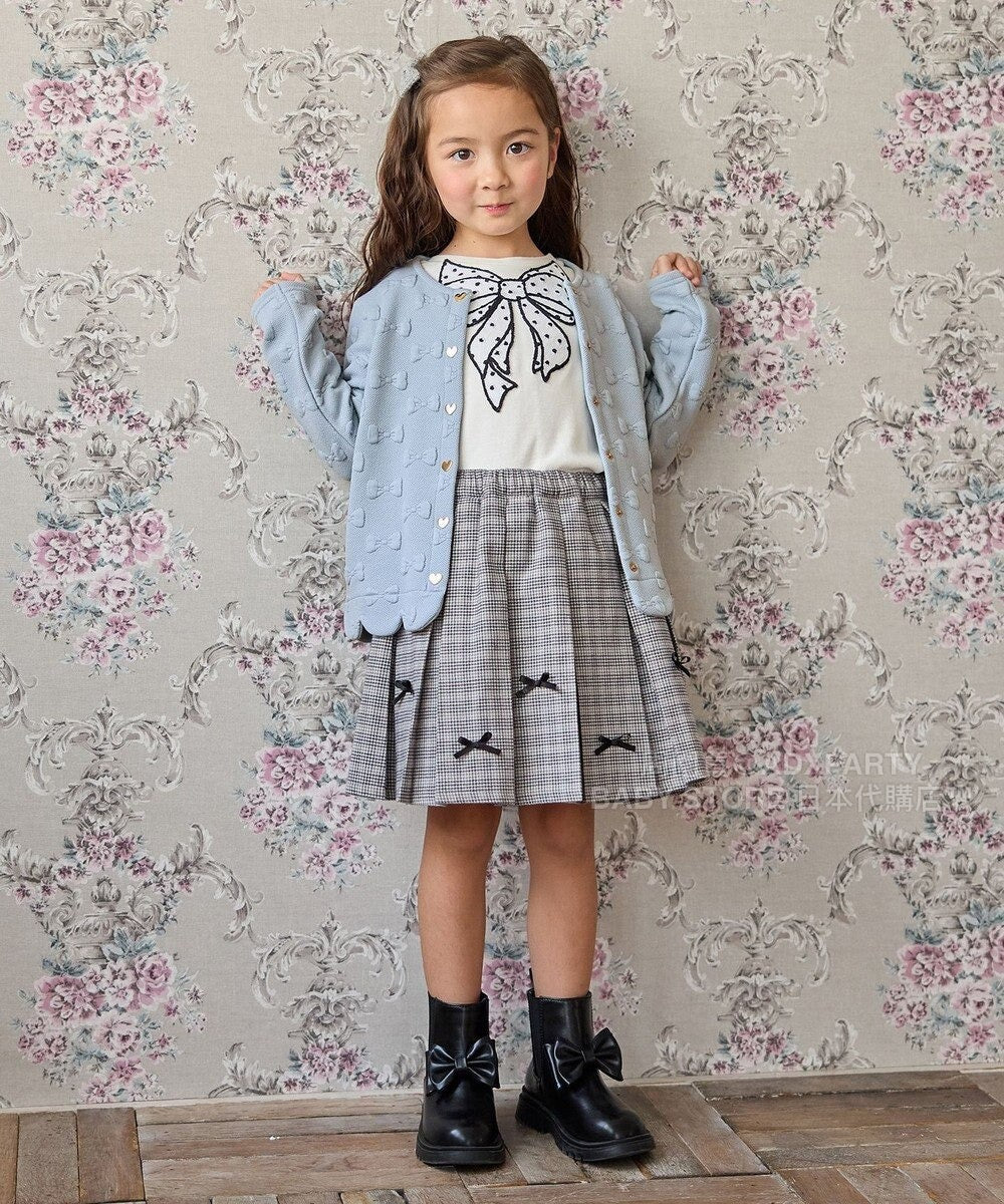日本童裝 aF#a325 圓點蝴蝶結上衣 110-160cm 女童款 秋季 TOPS