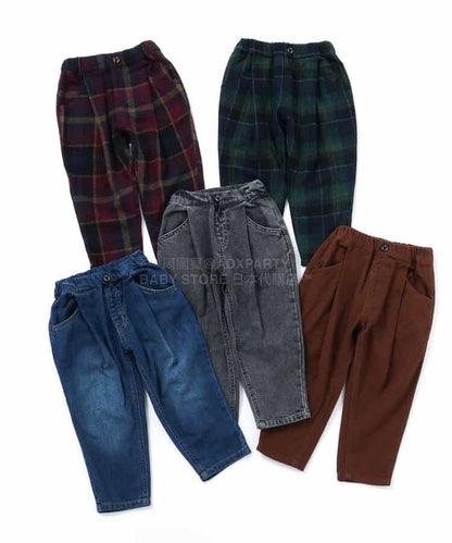 日本童裝 BREEZE 休閒闊腳褲 90-150cm 男童款 冬季 PANTS