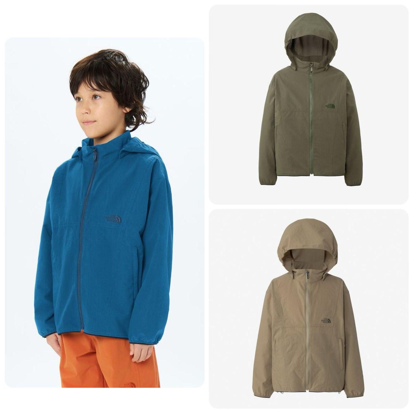 日本童裝 TNF 防UV 驅蟲性能 靜電護理 透氣 親子裝 風褸 130-160cm 男童款/女童款 夏季 OUTERWEAR