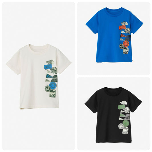 TNF Organic Cotton Luminous Pattern Tops (100-120cm) for Boys and Girls Summer 