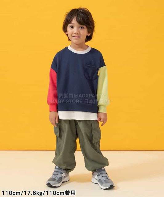 日本童裝 BREEZE 抓毛工裝長褲 90-150cm 男童款 冬季 PANTS