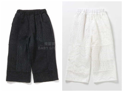 日本童裝 BREEZE 拼接蕾絲長褲 90-140cm 女童款 夏季 PANTS