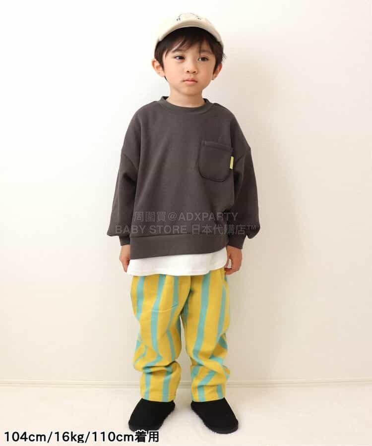 日本童裝 BREEZE 抓毛假兩件衛衣 80-140cm 男童款 冬季 TOPS