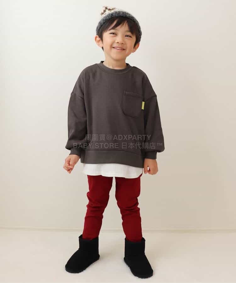 日本童裝 BREEZE 抓毛假兩件衛衣 80-140cm 男童款 冬季 TOPS