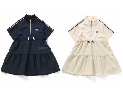 日本童裝 BREEZE 半拉鍊連身裙 80-140cm 女童款 夏季 DRESSES