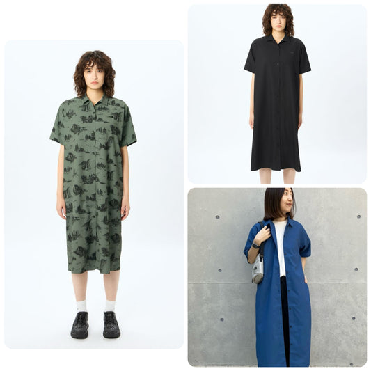 Japanese children's clothing TNF anti-UV static care breathable parent-child mountain shirt dress S-XL adult summer dresses 