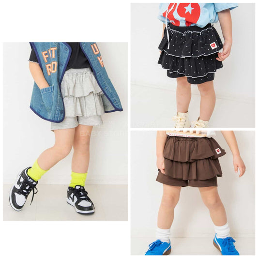 日本童裝 BREEZE 荷葉邊裙褲 80-140cm 女童款 夏季 TOPS