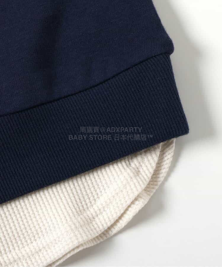 日本童裝 BREEZE 抓毛假兩件衛衣 80-140cm 男童款 冬季 TOPS