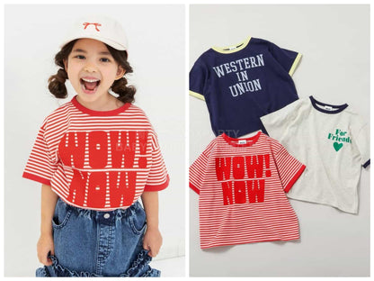 日本童裝 BREEZE 字母印花上衣 80-140cm 男童款/女童款 夏季 TOPS