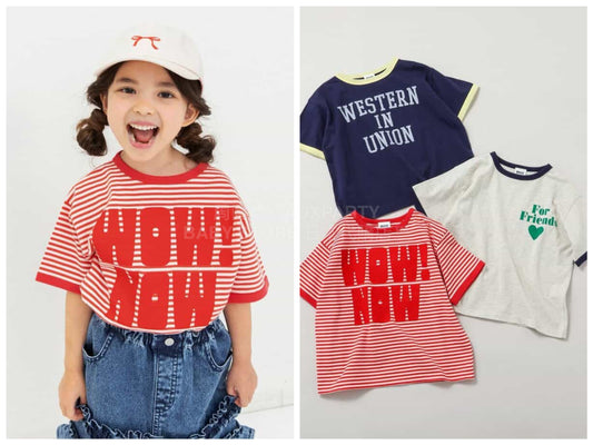 日本童裝 BREEZE 字母印花上衣 80-140cm 男童款/女童款 夏季 TOPS