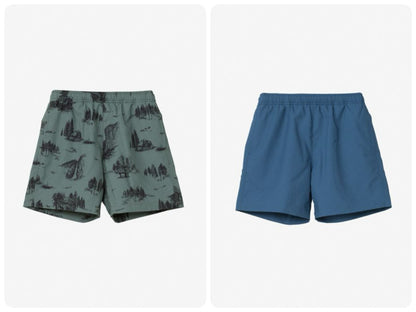 Japanese children's clothing TNF anti-UV static care breathable sports shorts 100-120cm boys/girls summer PANTS 
