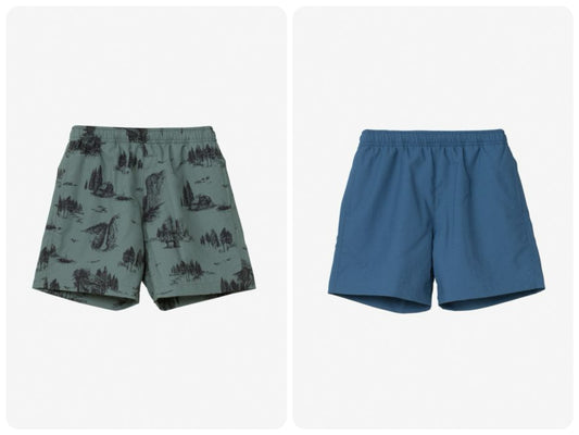 Japanese children's clothing TNF anti-UV static care breathable sports shorts 100-120cm boys/girls summer PANTS 