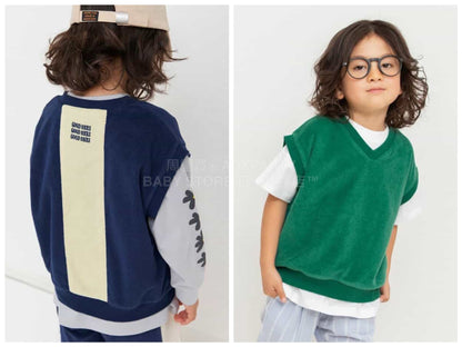 日本童裝 BREEZE 毛巾料背心 90-150cm 男童款 夏季 TOPS