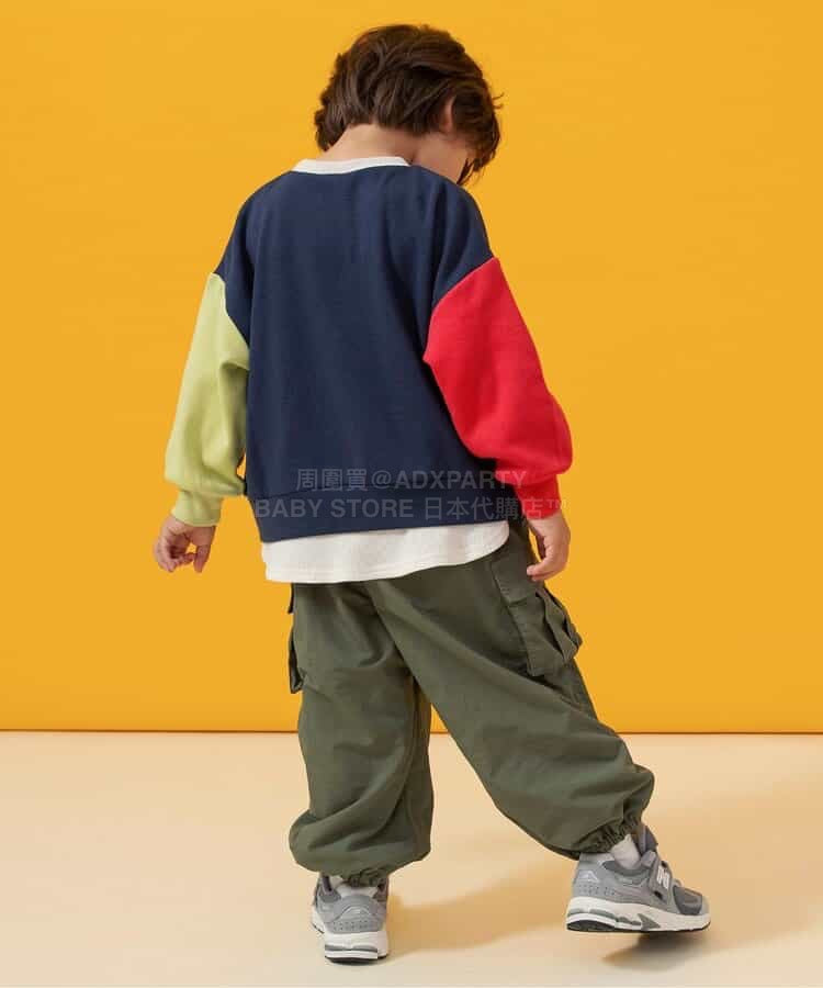 日本童裝 BREEZE 抓毛假兩件衛衣 80-140cm 男童款 冬季 TOPS