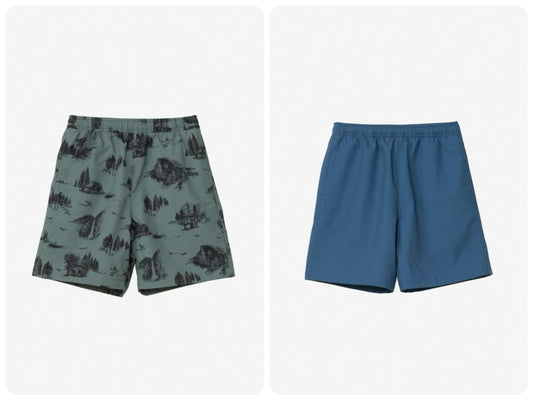Japanese children's clothing TNF anti-UV static care breathable sports shorts 130-160cm boys/girls summer PANTS 