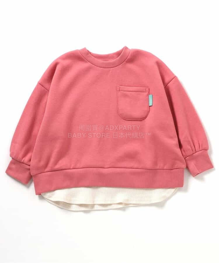 日本童裝 BREEZE 抓毛假兩件衛衣 80-140cm 男童款 冬季 TOPS