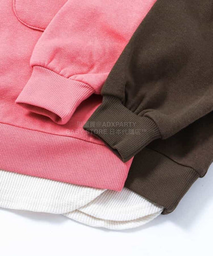 日本童裝 BREEZE 抓毛假兩件衛衣 80-140cm 男童款 冬季 TOPS