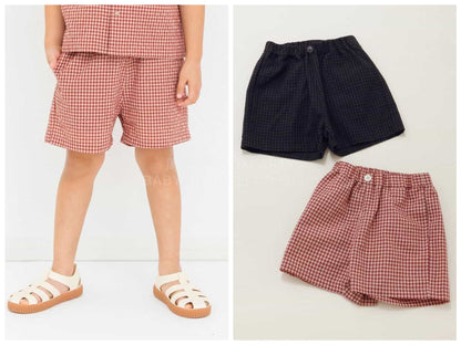 日本童裝 BREEZE 格紋短褲 80-140cm 男童款 夏季 PANTS