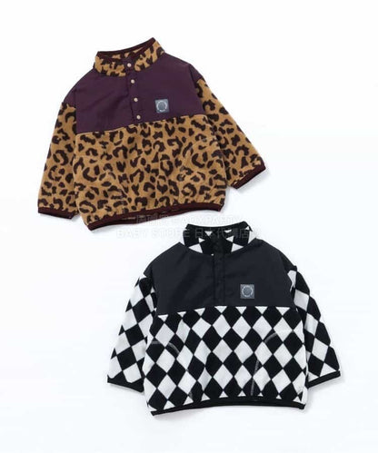 日本童裝 BREEZE 全印花抓毛套頭上衣 90-150cm 男童款 冬季 TOPS