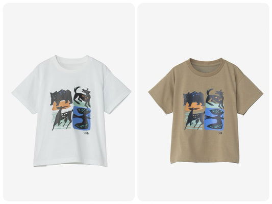 Japanese TNF UV Protection Animal Print Tops for Boys and Girls (Summer 100-120cm) 