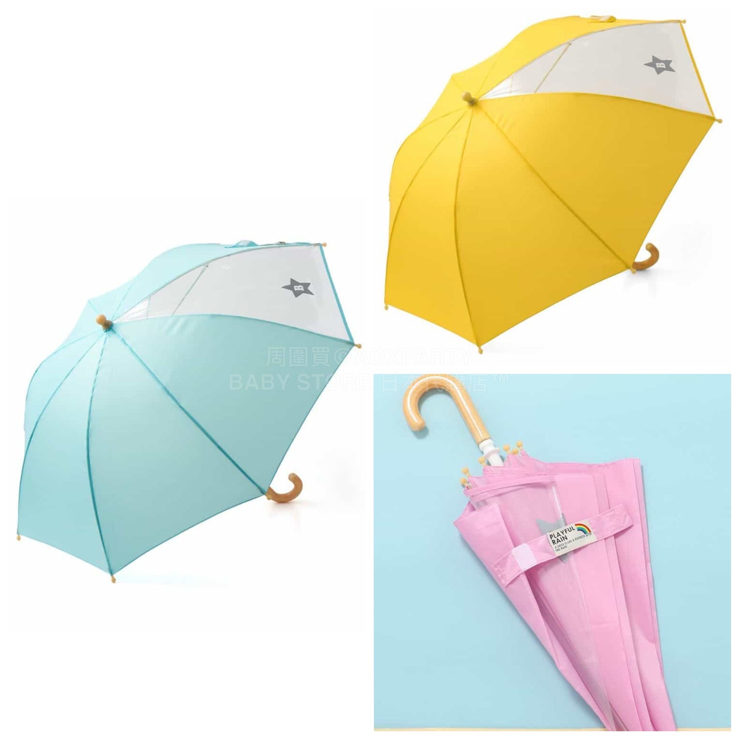 日本直送 BREEZE 雨傘 M-L 下雨天系列