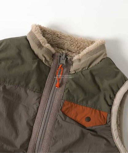 日本童裝 F.O.KIDS 2Way 雙面兩著 絨毛背心外套 80-140cm 男童款 秋季 OUTERWEAR 其他品牌童裝