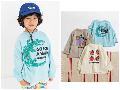 日本童裝 BREEZE 繪畫藝術印花上衣 80-140cm 男童款 春季 TOPS