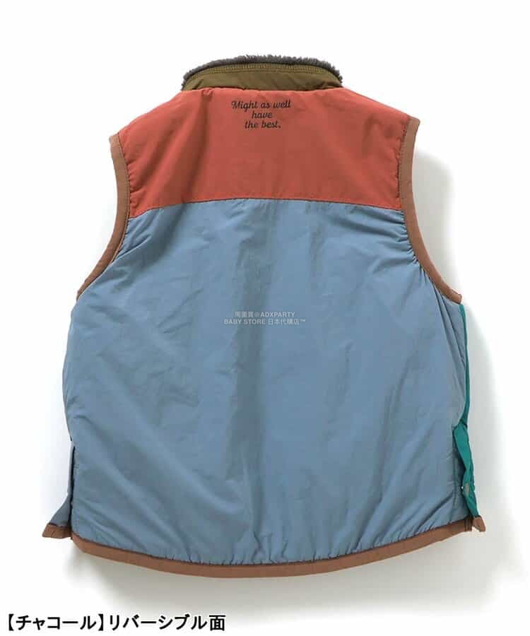 日本童裝 F.O.KIDS 2Way 雙面兩著 絨毛背心外套 80-140cm 男童款 秋季 OUTERWEAR 其他品牌童裝