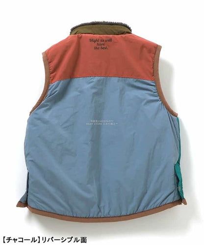 日本童裝 F.O.KIDS 2Way 雙面兩著 絨毛背心外套 80-140cm 男童款 秋季 OUTERWEAR 其他品牌童裝