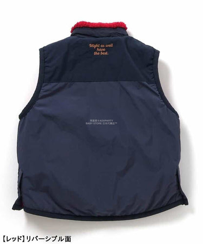 日本童裝 F.O.KIDS 2Way 雙面兩著 絨毛背心外套 80-140cm 男童款 秋季 OUTERWEAR 其他品牌童裝