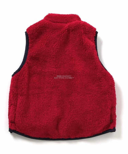 日本童裝 F.O.KIDS 2Way 雙面兩著 絨毛背心外套 80-140cm 男童款 秋季 OUTERWEAR 其他品牌童裝
