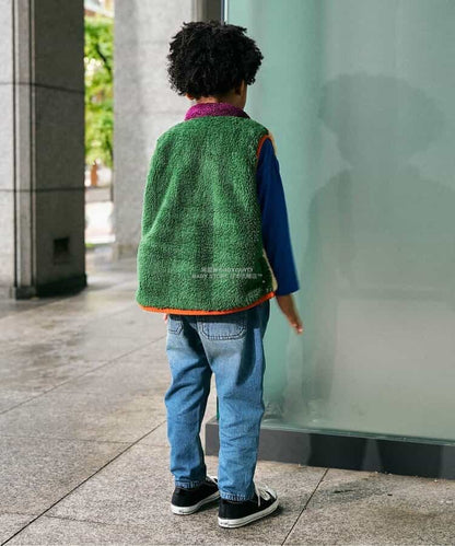 日本童裝 F.O.KIDS 2Way 雙面兩著 絨毛背心外套 80-140cm 男童款 秋季 OUTERWEAR 其他品牌童裝