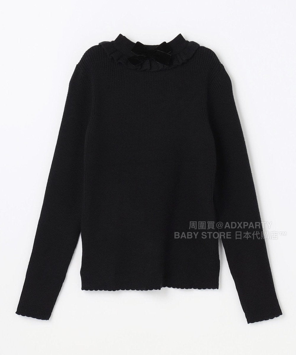 日本童裝 aF#a325 木耳邊針織毛衣 110-160cm 女童款 秋季 TOPS
